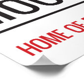 ターフムーア通り標識 ポスター (角)