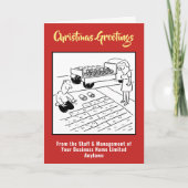 ターフ敷設とターフ会社クリスマスカード シーズンカード (正面)