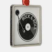 ターブル棋士ロックアンドロールビニールレコード メタルオーナメント (右)