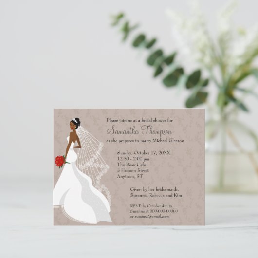 ターペブラ気のあるそぶりをしたイダルシャワーの招待 招待状 (スタンド正面)