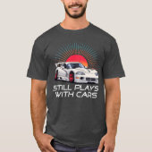 ターボスポーツカーエキゾチックなレースカーガイ恋人 Tシャツ (正面)