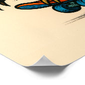 ターボスロースのスケートボードポスター ポスター (角)