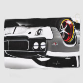 ターボタオル：マッスルカーインスパイアゴルフタオル ゴルフタオル (横)