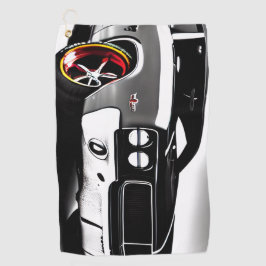 ターボタオル：マッスルカーインスパイアゴルフタオル ゴルフタオル