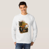 ターボチックスが道路を焼く Tシャツ (正面フル)