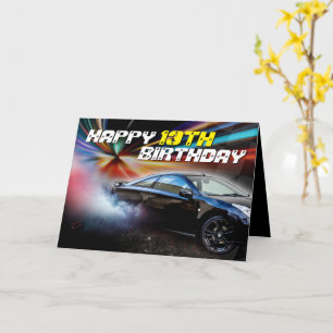 ターボチャージ通りレース誕生日 カード