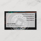 ターボポップ・アートの車のチューニング専門家のためのネオンアート 名刺 (裏面)