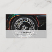 ターボポップ・アートの車のチューニング専門家のためのネオンアート 名刺 (正面)
