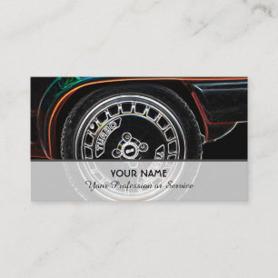 ターボポップ・アートの車のチューニング専門家のためのネオンアート 名刺