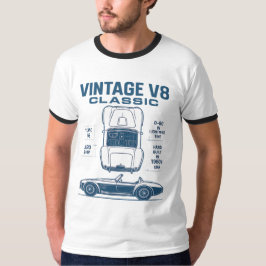ターボレガシー:ヴィンテージV8クラシック Tシャツ