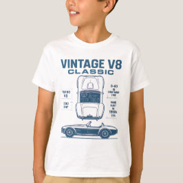 ターボレガシー:ヴィンテージV8クラシック Tシャツ