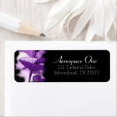 ターボヴィンテージ航空機パープル差出人住所ラベル ラベル (インサイチュ)