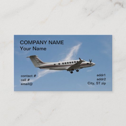 ターボ中型の対の支柱 名刺 (正面)