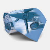 ターボ航空機タイブルー ネクタイ (ロール)