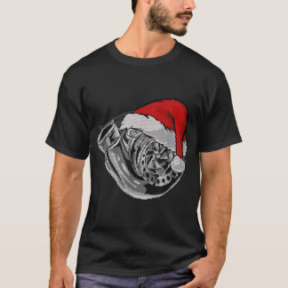 ターボ醜いクリスマスカー愛好家レーシングドリフチン Tシャツ