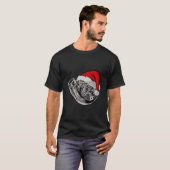 ターボ クリスマス カー愛好家 レース ドリフト Tシャツ (正面フル)