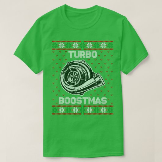 ターボ・ブーストマスターボ・ブースト・クリスマス Tシャツ (デザイン正面)