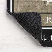 ターポンのヴィンテージの黒く及び白いマウスパッド マウスパッド (コーナー)