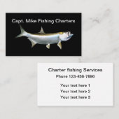 ターポンの魚釣りのテーマ 名刺 (正面/裏面)