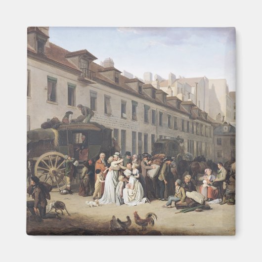 ターミナルでのステージコーチの到着 マグネット (正面)