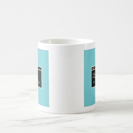 ターミナルと関連しているプログラマーまたはコーダーのコーヒー・マグ コーヒーマグカップ (中央)