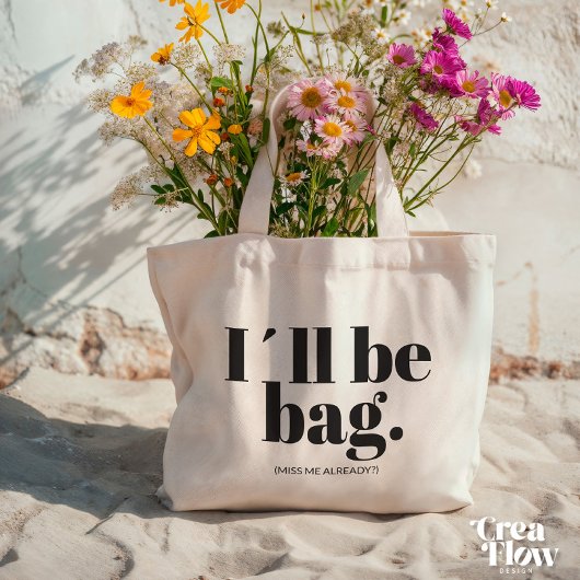 ターミネータインスパイア-トート- '私はバッグになる'パニーバッグ ラージトートバッグ