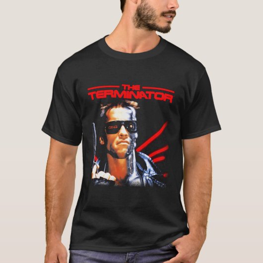 ターミネータクラシックーのムービーボックスアート Tシャツ (正面)