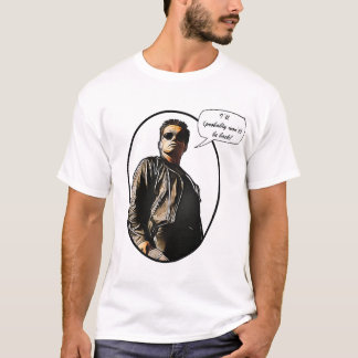 ターミネータ油色彩の鮮やか Tシャツ