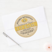 ターメリッククラフトビーズワックスリップ点々のあるバ縁どーム ラウンドシール (封筒)