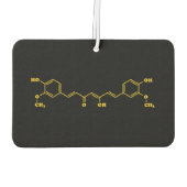 ターメリッククルクミン分子化学式 カーエアーフレッシュナー (裏面)