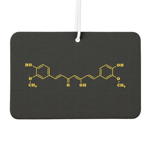 ターメリッククルクミン分子化学式 カーエアーフレッシュナー (裏面)