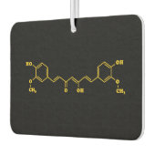 ターメリッククルクミン分子化学式 カーエアーフレッシュナー (左)
