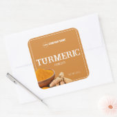 ターメリックスパイスカスタムレーベルシール スクエアシール (封筒)