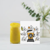 ターメリックマンゴスムージーレシピ ポストカード (スタンド正面)