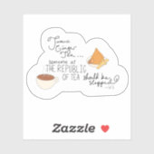 ターメリック、ジンジャーおもしろい、紅茶引用文 シール (シート)