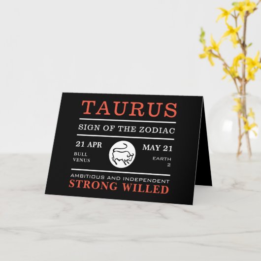 ターラス〔占星術の〕十二宮図のサイン占星術のカード カード (黄色い花)