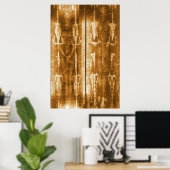 ターリンイエズスのシュラウド画像の前後 ポスター (ホームオフィス)