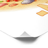 ターリーかわいいおもしろいプリンかわいいベビーカメの漫画 フォトプリント            (角)