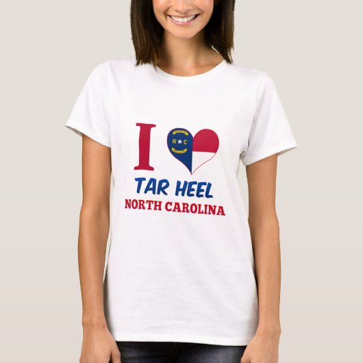タールのかかと、ノースカロライナ Tシャツ (正面)