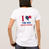 タールのかかと、ノースカロライナ Tシャツ (裏面)