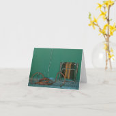 タールのビーチ カード (黄色い花)