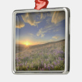 タールート山脈と広大な夕焼け メタルオーナメント (左)