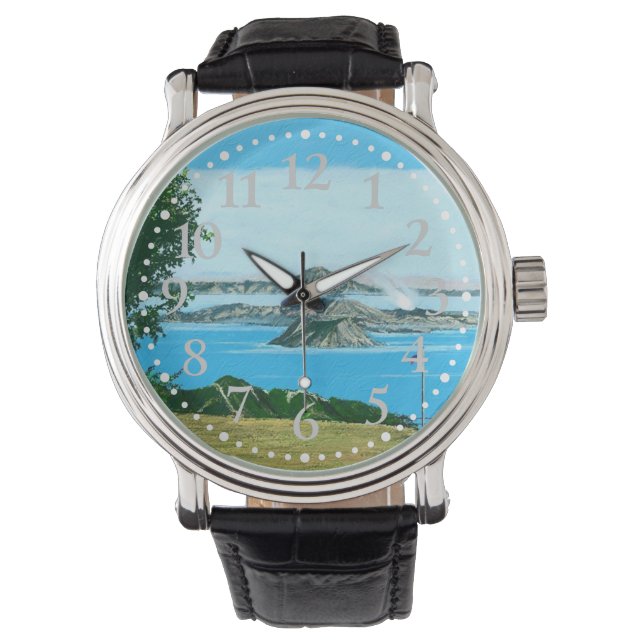 タール火山 腕時計 (正面)
