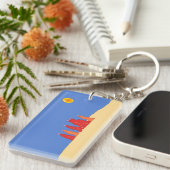 タール運砂漠の女性の水 – ラジャスタン キーホルダー (正面右)