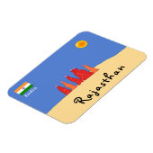 タール運砂漠の女性の水 – ラジャスタン マグネット (左側)