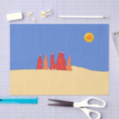 タール運砂漠の女性の水 – ラジャスタン 薄葉紙 (クラフト)