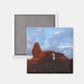 ターレットアーチアットサンライズインアーチズナショナルパーク マグネット (正面/裏面)