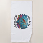 ターレ深い ビーチタオル (正面)