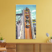 ターンに飛んでいるカップル キャンバスプリント (インサイチュ (リビング))