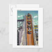 ターンに飛んでいるカップル ポストカード (正面/裏面)